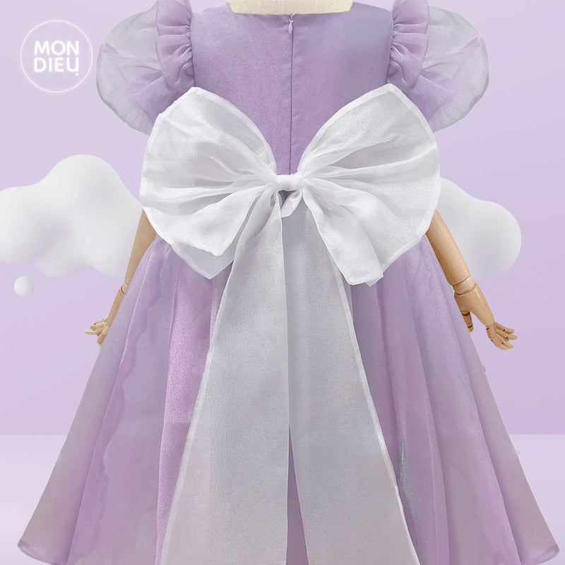 Vestido Yamile color lila para niña – Mondieu Vestidos